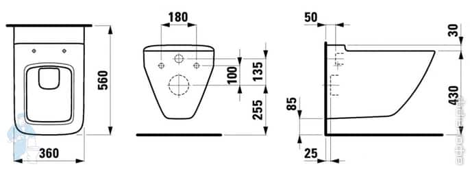 подвесной унитаз Laufen Palace подвесной унитаз Laufen Palace