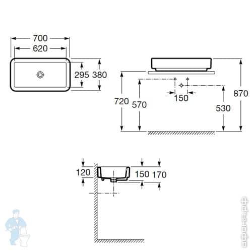 умывальник Roca Element умывальник Roca Element