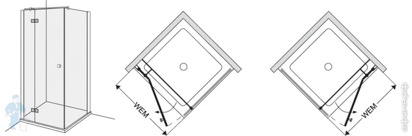 душевой уголок Akrilan душевой уголок Akrilan