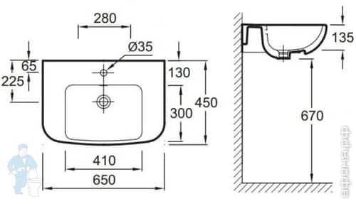 раковина Jacob Delafon Odeon Up раковина Jacob Delafon Odeon Up
