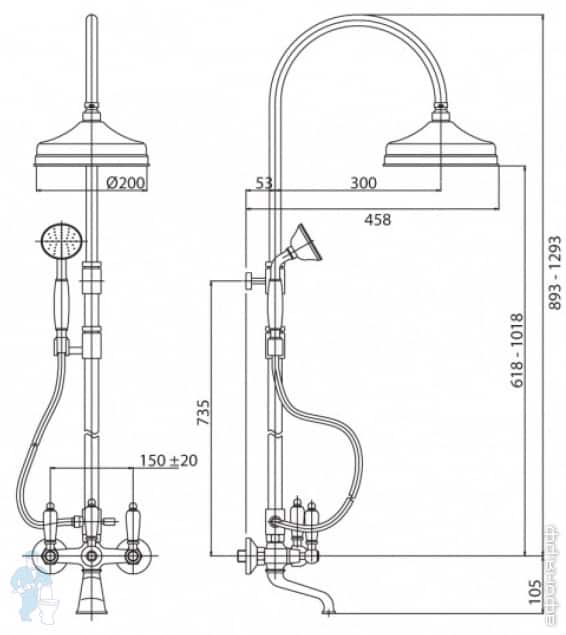 Душевая колонна CEZARES FIRST Душевая колонна CEZARES FIRST