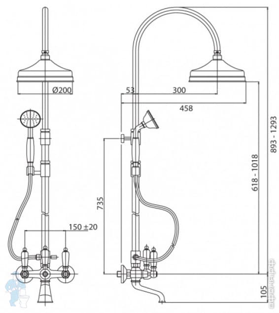 Душевая колонна CEZARES FIRST