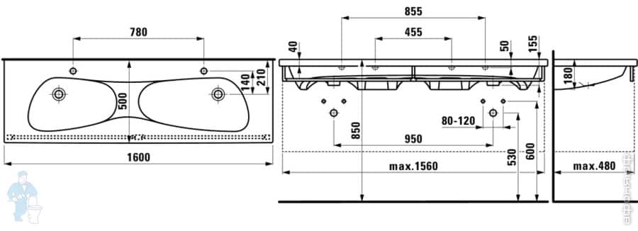 раковина Laufen Palomba раковина Laufen Palomba