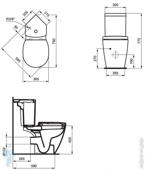 унитаз Ideal Standard Connect Space унитаз Ideal Standard Connect Space