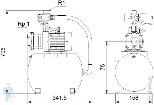 ����� ��������� �������� GRUNDFOS CMB 3-46, ��� 24 �., ���������� �������� ���, ���� ��������