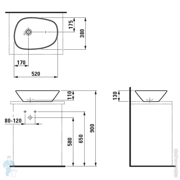раковина Laufen Palomba раковина Laufen Palomba