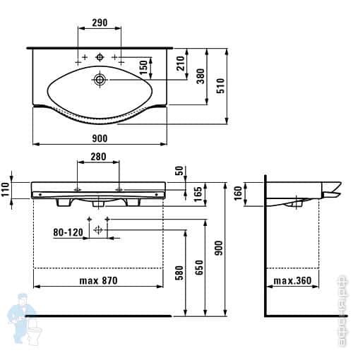 Раковина Laufen PALACE Раковина Laufen PALACE