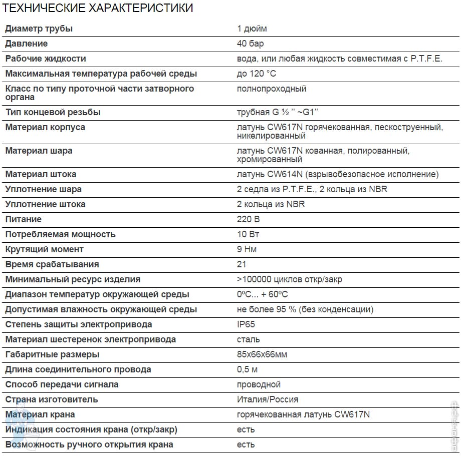 Кран с электроприводом Neptun Bugatti Кран с электроприводом Neptun Bugatti