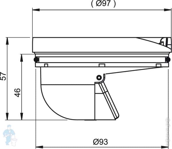 Вставка для трапа Alcaplast APV0030 сухой гидрозатвор | Афоня.рф, цена ...