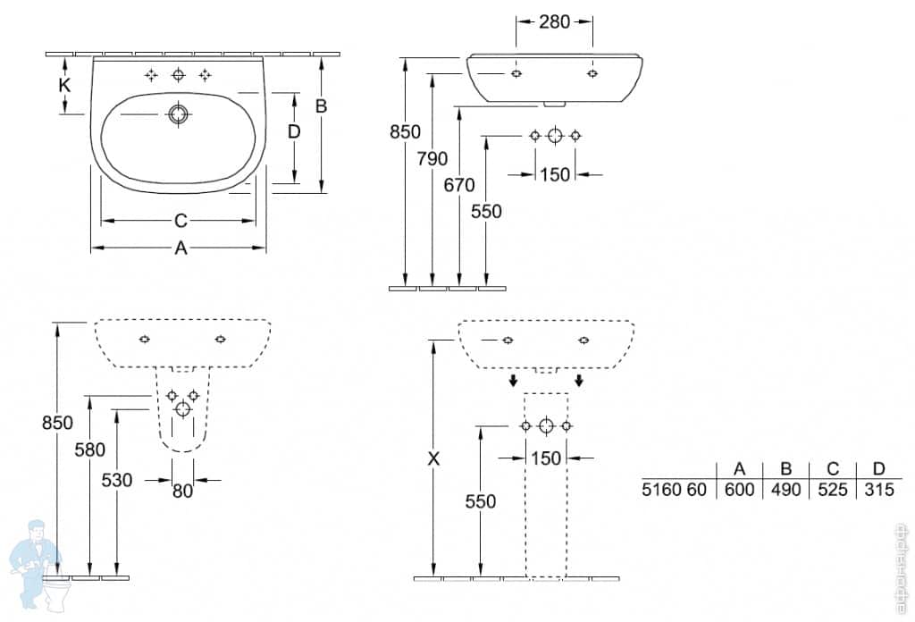 Villeroy & Boch O.NOVO 5160 60 01 Villeroy & Boch O.NOVO 5160 60 01