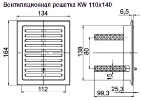 Решетка вентиляционная Colibri KW Решетка вентиляционная Colibri KW