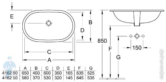 раковина Villeroy & Boch O.Novo раковина Villeroy & Boch O.Novo