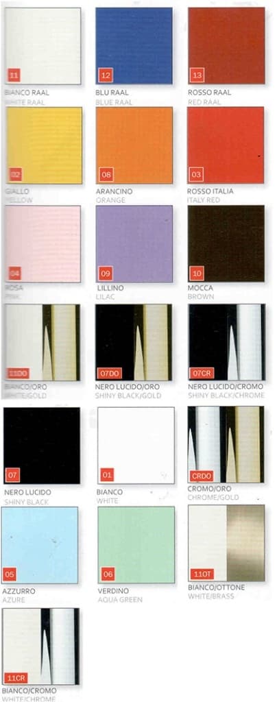 Цветовые решения итальянских смесителей Daniel Цветовые решения итальянских смесителей Daniel