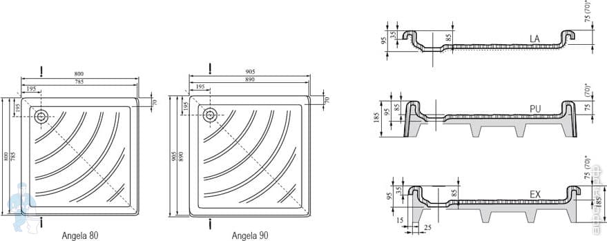 душевой поддон RAVAK