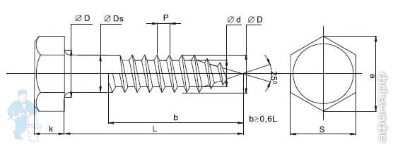 купить шуруп с Шестигр.Голов. (Сантехнический)