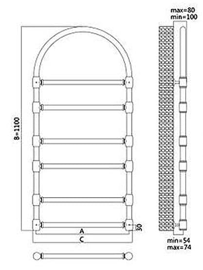 Полотенцесушитель TERMINUS Версаль 