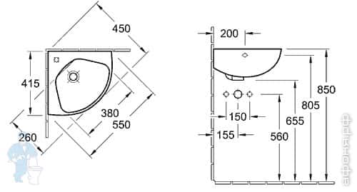 раковина Villeroy & Boch O.Novo раковина Villeroy & Boch O.Novo
