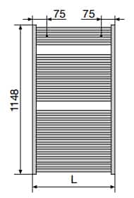 Полотенцесушитель Zehnder Toga TE-120 размеры Полотенцесушитель Zehnder Toga TE-120 размеры