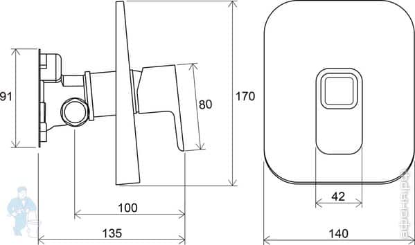 смеситель Ravak 10° смеситель Ravak 10°