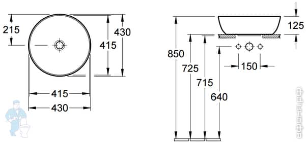 раковина Villeroy & Boch Artis раковина Villeroy & Boch Artis
