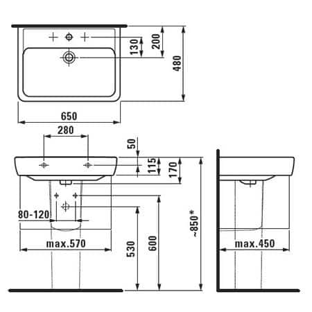 раковина Laufen Pro раковина Laufen Pro