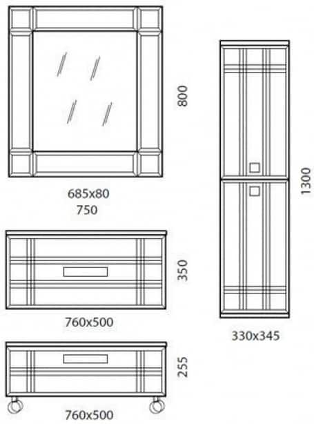 мебель для ванной Edelform Deko мебель для ванной Edelform Deko