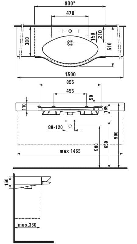 Раковина Laufen PALACE Раковина Laufen PALACE