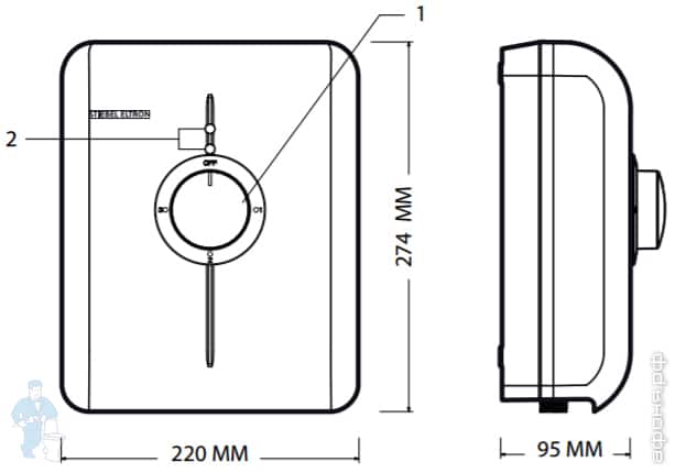 Напорный проточный водонагреватель Stiebel Eltron DDH 8 (220х274х95) 8 ...