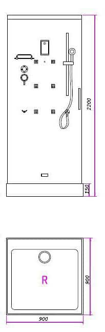 Душевая кабина BAND HOURS BETA Душевая кабина BAND HOURS BETA