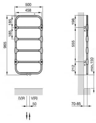 водяной полотенцесушитель Zehnder NOBIS водяной полотенцесушитель Zehnder NOBIS