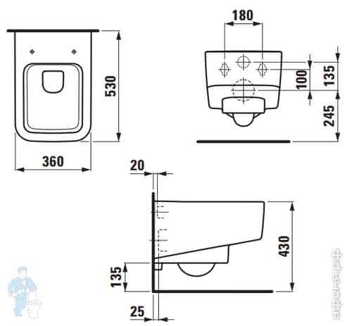 унитаз Laufen Pro унитаз Laufen Pro