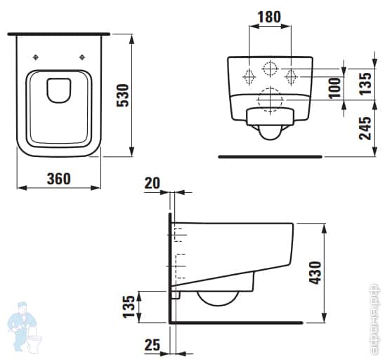 унитаз Laufen Pro унитаз Laufen Pro