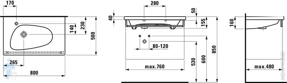 раковина Laufen Palomba раковина Laufen Palomba