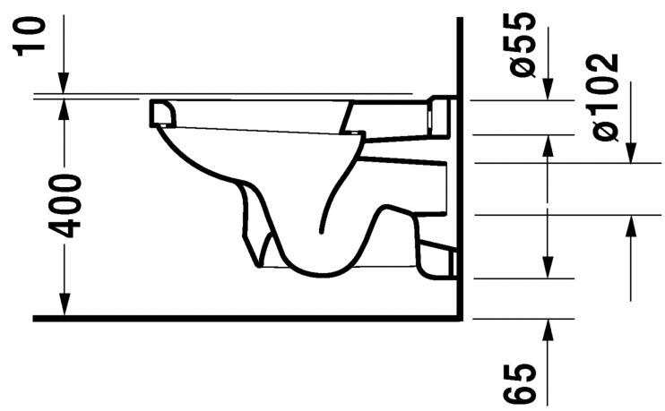 Унитаз подвесной DURAVIT 1930 355х580х335 покрытие WonderGliss Унитаз подвесной DURAVIT 1930 355х580х335 покрытие WonderGliss
