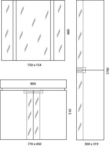 чертеж мебели для ванной edelform fresh 80 купить мебель эдельформ фреш