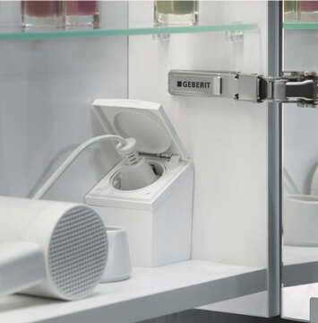 Geberit option mirror cabinet power plug