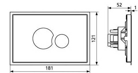 Клавиша смыва для инсталляций SANIT Клавиша смыва для инсталляций SANIT