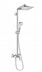 Душевая система Hansgrohe Crometta E 240 Showerpipe со смесителем д/душа, верхний и руч.душ 27284000