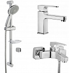 Набор смесителей Vitra Q-Line 3 в 1 (для раковины, ванны/душа, душевой гарнитур)